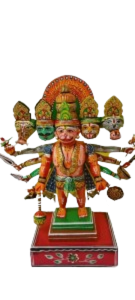 Panchamukhi Hanuman With Ten Hands(14 inch) - 0