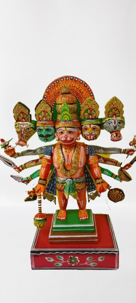 Panchamukhi Hanuman With Ten Hands(14 inch)