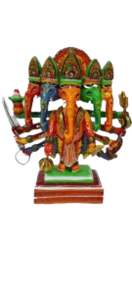 Panchamukhi Wooden Ganeshji - 0