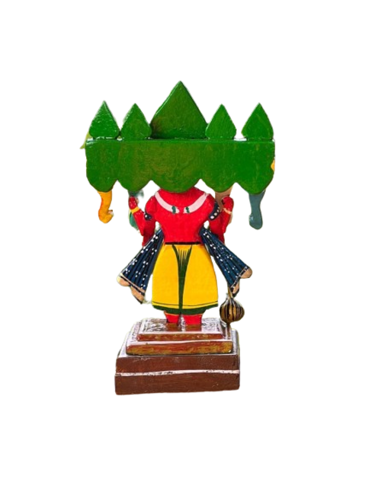 Panchamukhi Wooden Ganeshji (9 Inch) - 1
