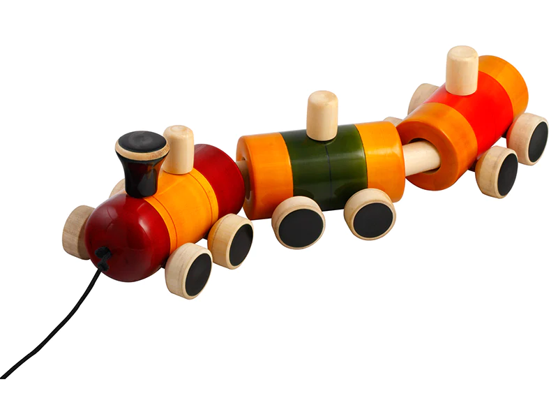 Pom Pom Rail Wooden train toy set