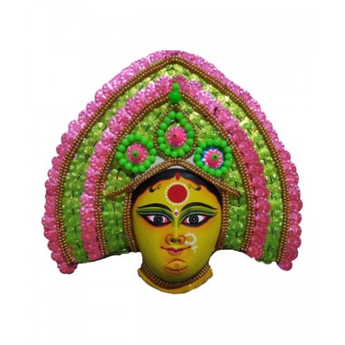 Handmade Purulia Chhau Mask Devi Durga