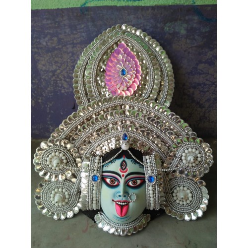 Traditional Handmade Purulia Chau Goddess Face Mask