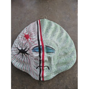Handmade Purulia Chau Damon Face Mask