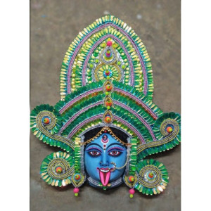 Handmade Traditional Purulia Chau Goddess Face Mask