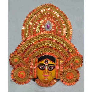 Handmade Traditional Purulia Chau Goddess Face Mask