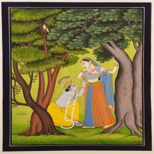 Radha Krishna Romantic Painting(8x12 inch)