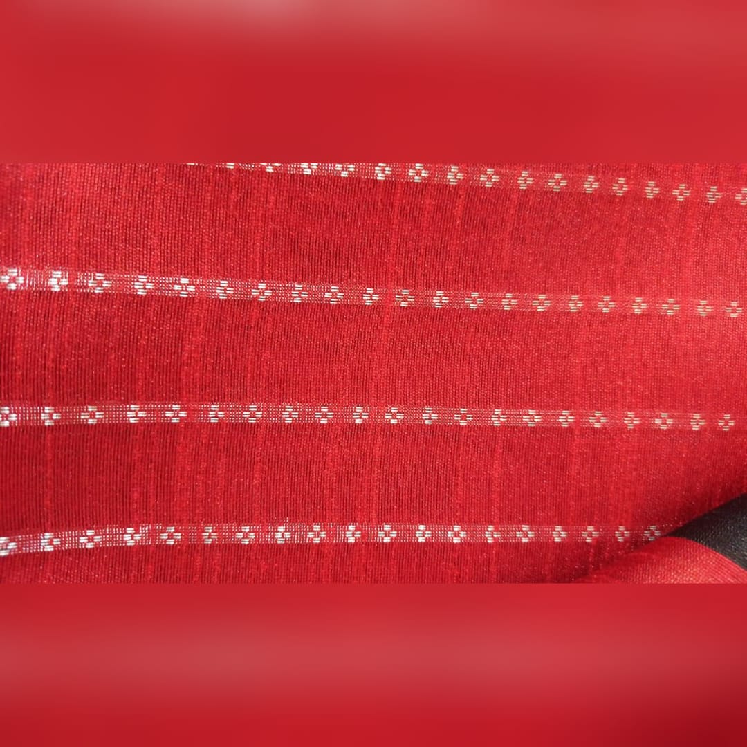 Red & Black Champa Silk Saree - 2