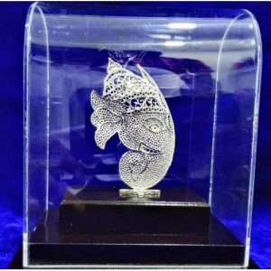 Traditional Handicraft Silver Filigree Design Of Lord Ganesha For Decoration Purpose