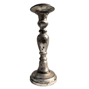 Sizzling Silver Candle Stand