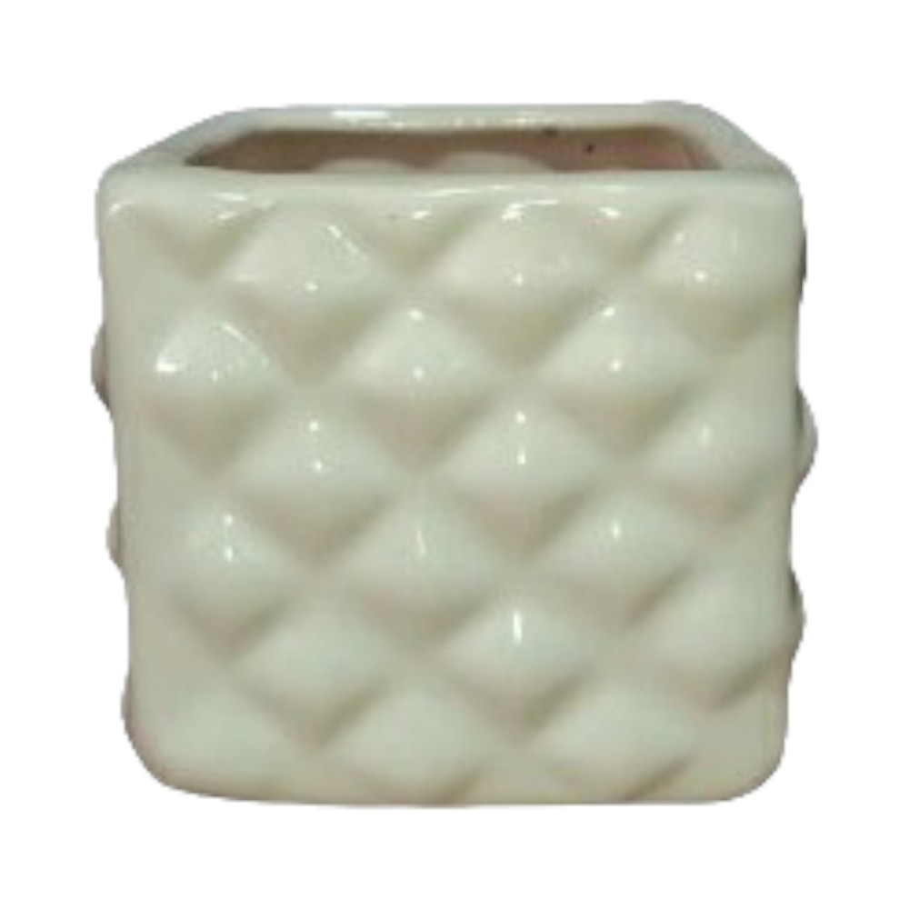 Square Shape Ceramic Plant Holder - 0