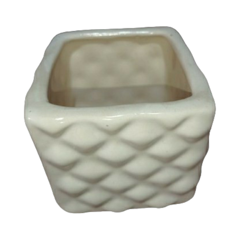 Square Shape Ceramic Plant Holder - 1