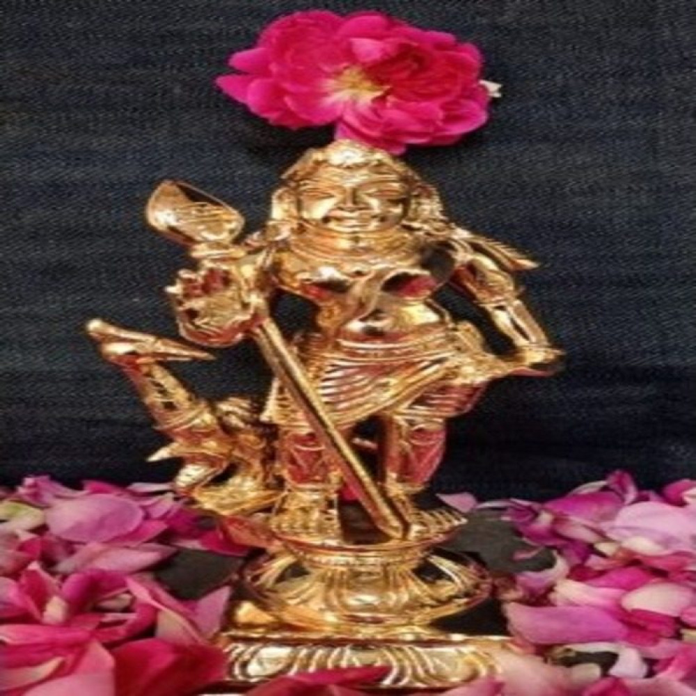 Traditional Handmade Beautiful Swamimalai Bronze Icon Of Lord Muruga Subramanya