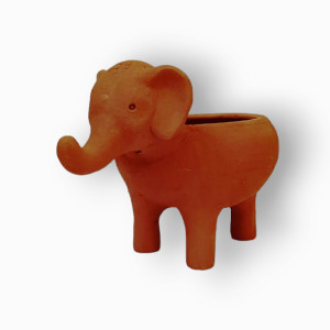 Terracotta Of Molela Art Elephant Planter