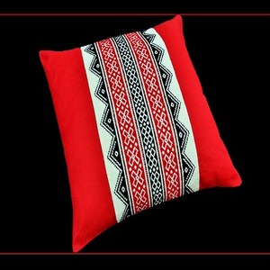 Toda Embroidered Cushion Cover - Red