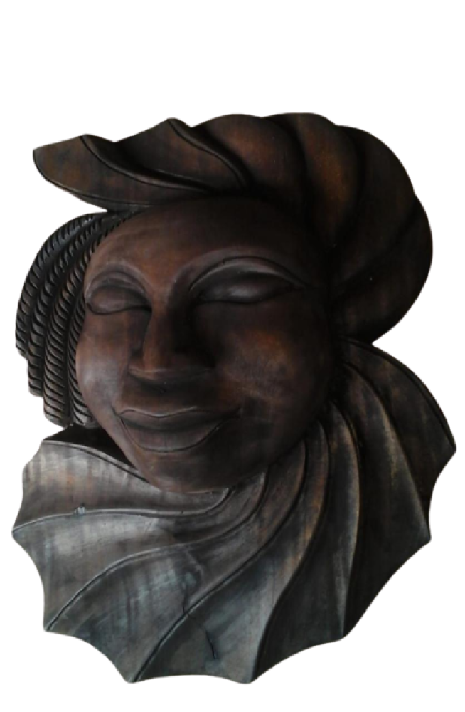 Tribal Man Gomira Wooden Kushmandi Mask