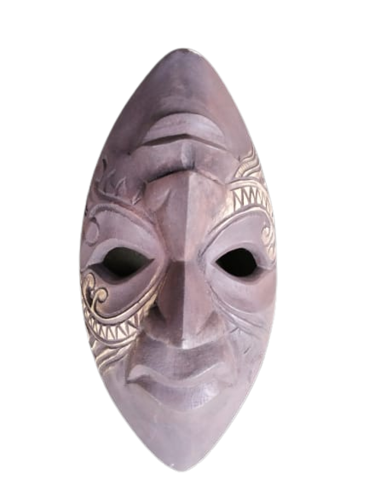 Tribal Man Wooden Kushmandi Mask