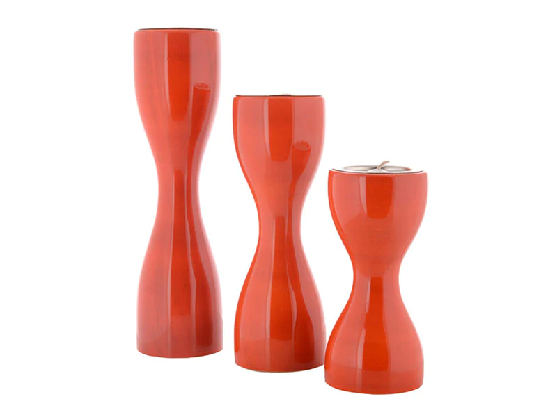 Triune Candle Holders set of 3 - Orange