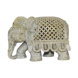 Elephant Showpiece Varanasi Soft Jaali Work