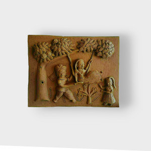 Wallhanging Traditional Terracotta Of Molela Art