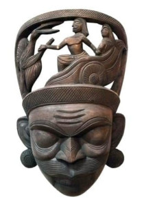 Warrior Tribal Kushmandi Mask