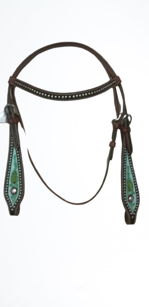 Western Horse Turqouise Headstall Bridle