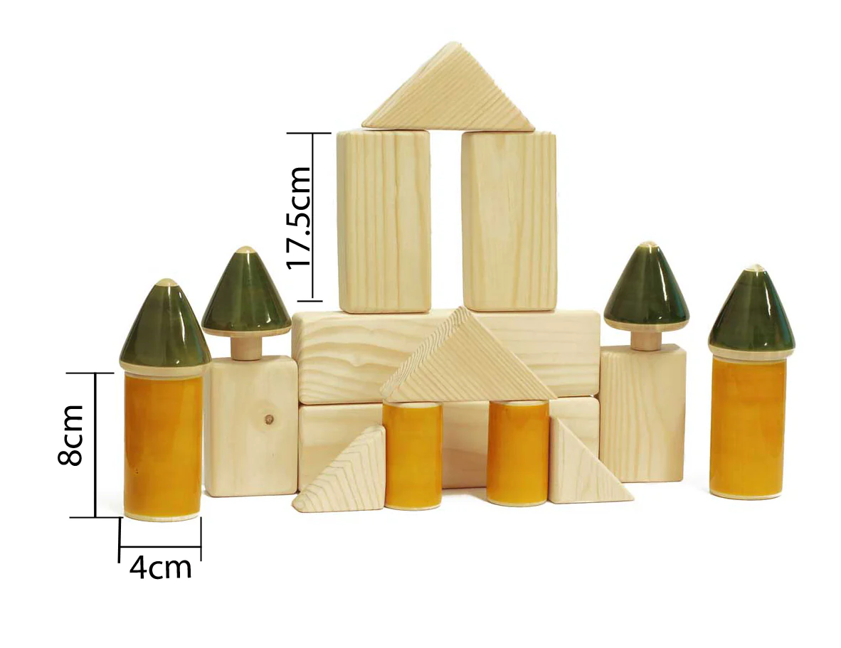 Wooden Stacking building blocks - 0