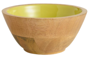 Yellow Wooden Bowl